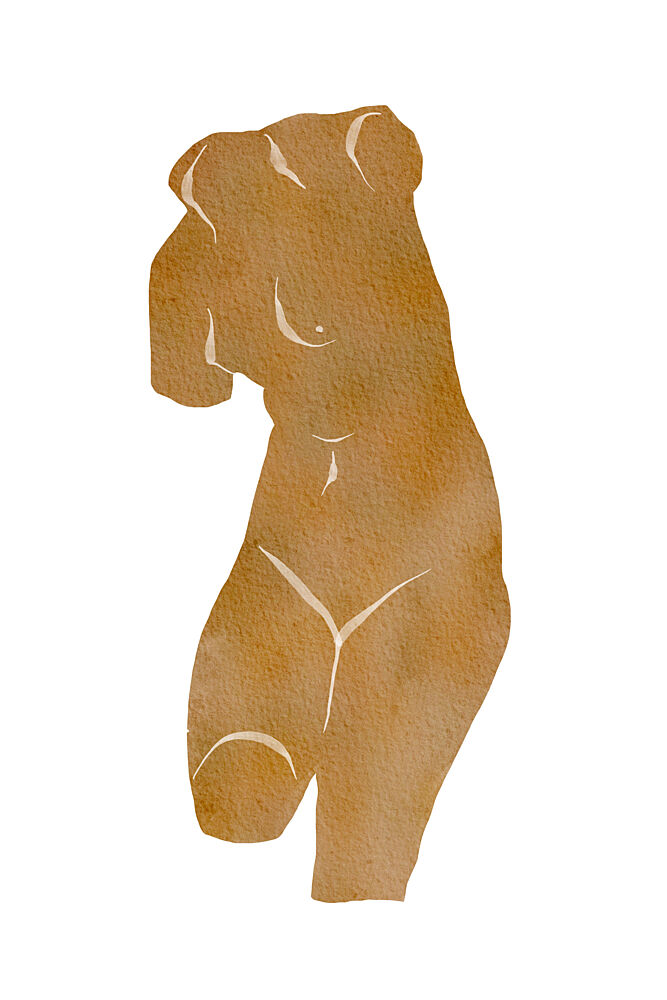 Minimalist Female Torso art print by Melloi Art Prints for $57.95 CAD
