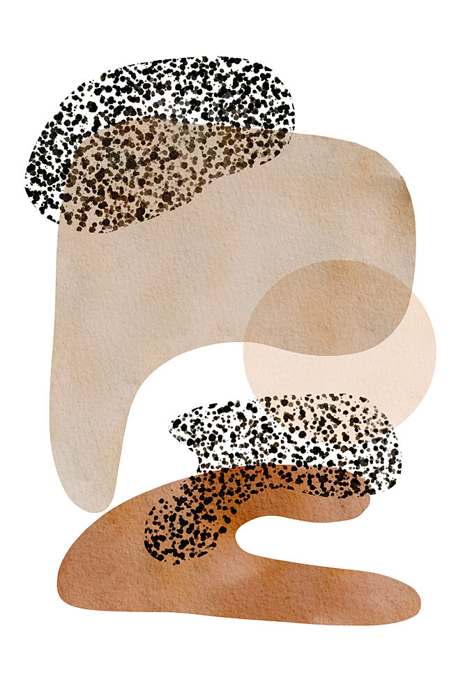 Earthy Organic Shapes art print by Melloi Art Prints for $57.95 CAD