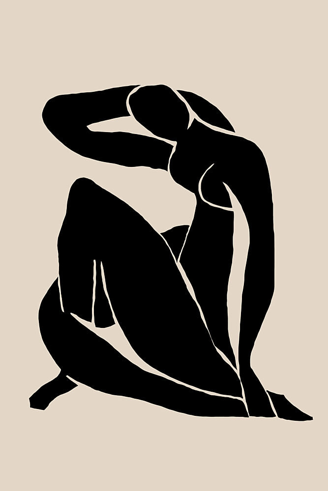 Elegant Female Silhouette art print by Melloi Art Prints for $57.95 CAD