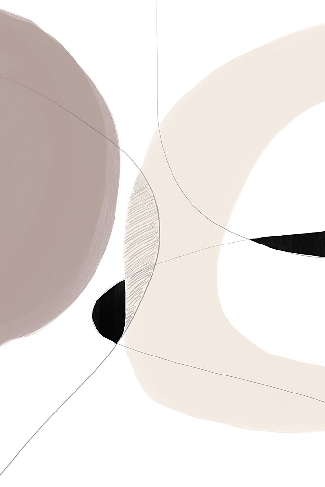 Serene Abstract Curves art print by Melloi Art Prints for $57.95 CAD