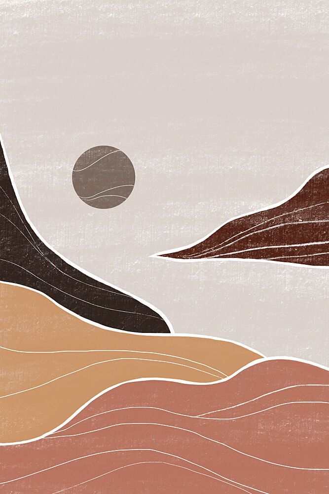 Muted Desert Horizon art print by Melloi Art Prints for $57.95 CAD