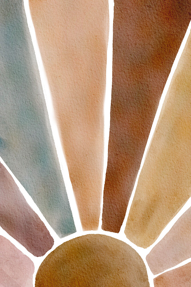 Earthy Sun Rays art print by Melloi Art Prints for $57.95 CAD