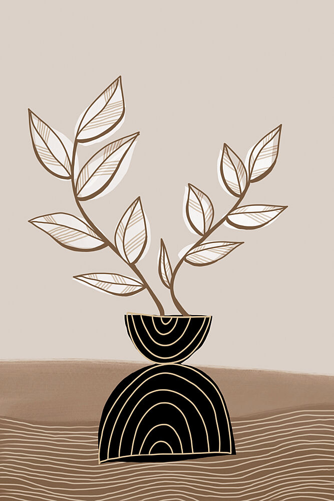 Minimalist Botanical Balance art print by Melloi Art Prints for $57.95 CAD