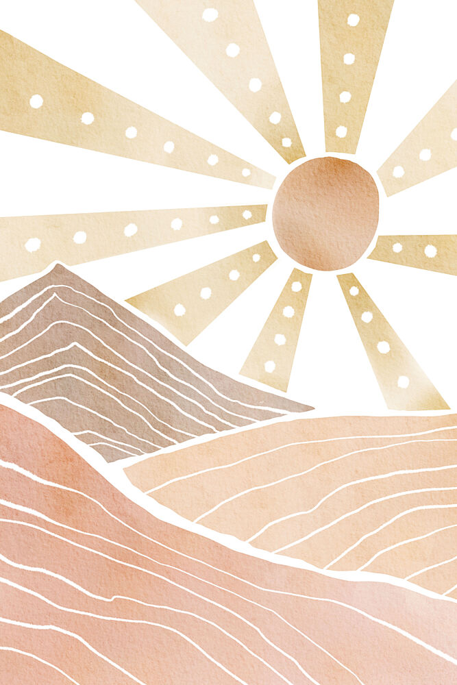 Warm Desert Sun art print by Melloi Art Prints for $57.95 CAD
