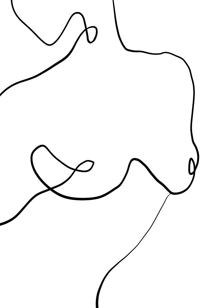 Minimalist Female Torso art print by Melloi Art Prints for $57.95 CAD
