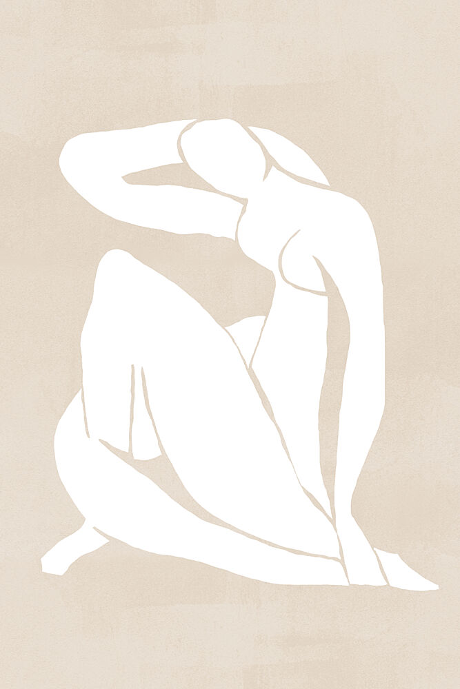 Elegant Abstract Nude art print by Melloi Art Prints for $57.95 CAD