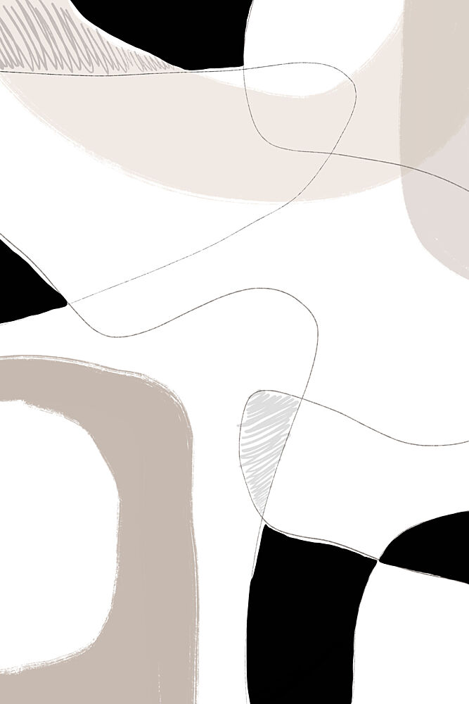 Organic Flowing Shapes art print by Melloi Art Prints for $57.95 CAD