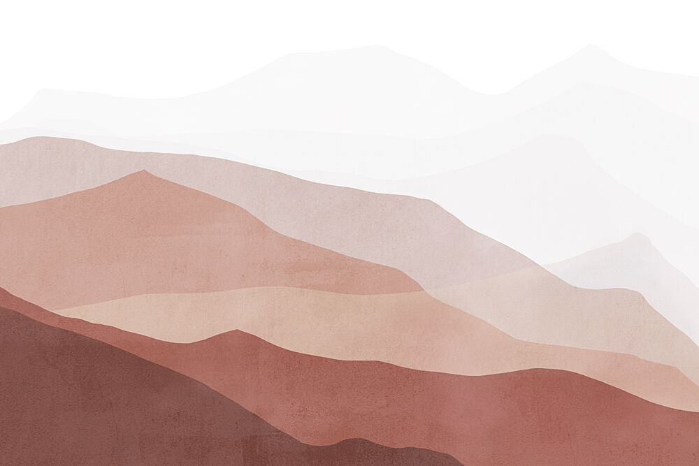 Layered Earthy Mountains art print by Melloi Art Prints for $57.95 CAD