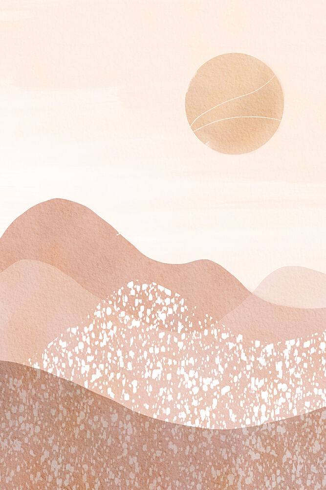 Boho Desert Sun art print by Melloi Art Prints for $57.95 CAD