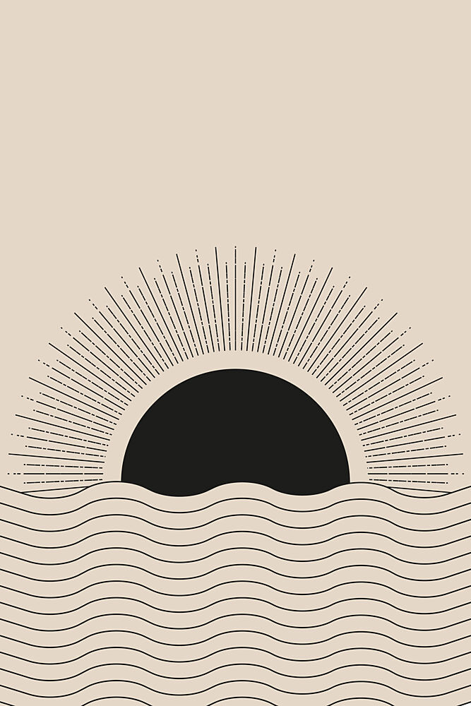 Sun over Waves art print by Melloi Art Prints for $57.95 CAD