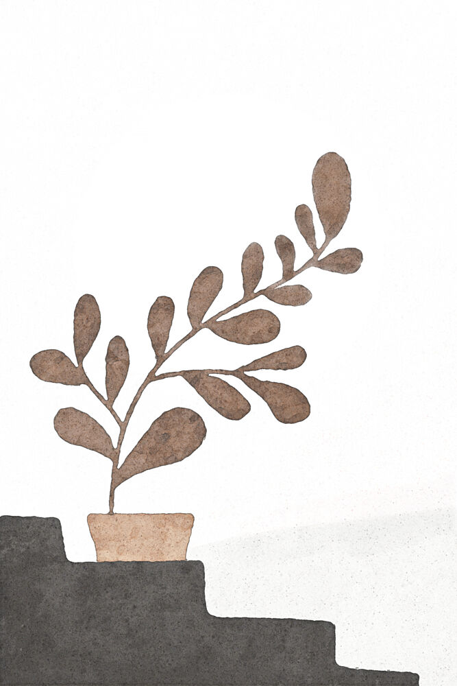 Earthy Plant Steps art print by Melloi Art Prints for $57.95 CAD