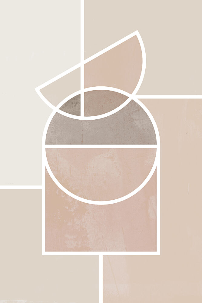 Pastel Abstract Geometry art print by Melloi Art Prints for $57.95 CAD