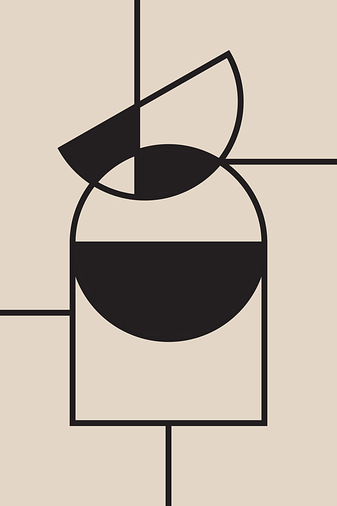 Modern Geometric Composition art print by Melloi Art Prints for $57.95 CAD