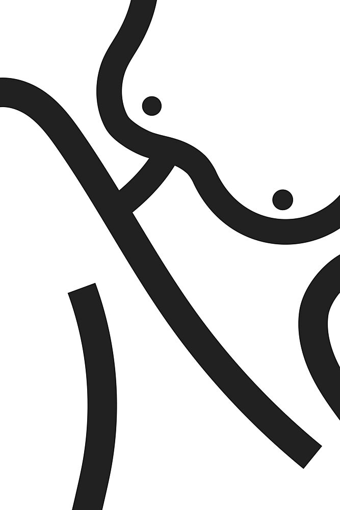 Minimalist Female Form art print by Melloi Art Prints for $57.95 CAD