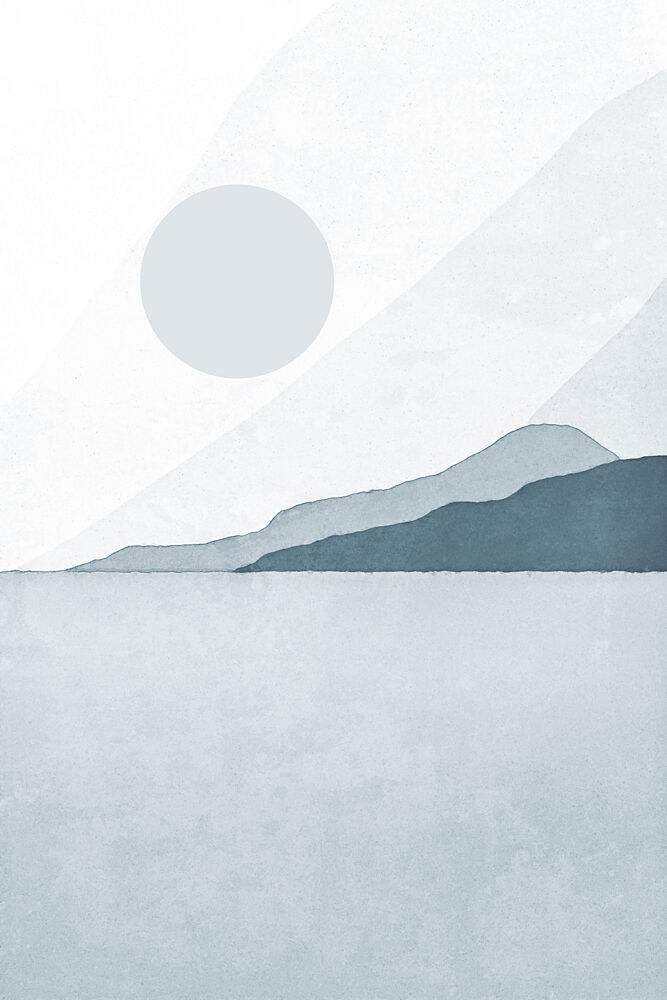 Serene Mountain Water art print by Melloi Art Prints for $57.95 CAD