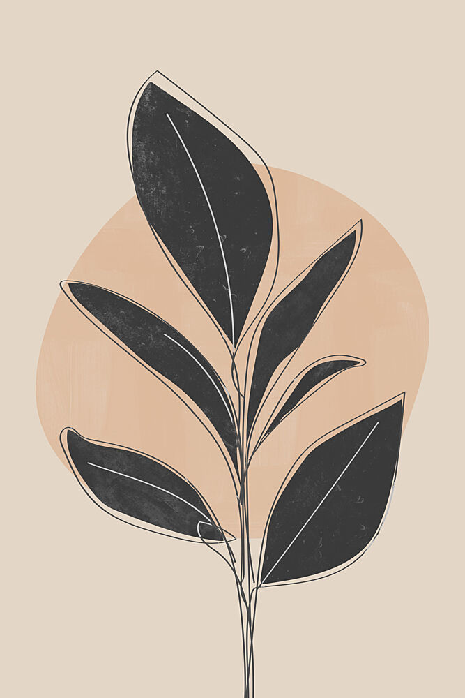 Organic Plant Silhouette art print by Melloi Art Prints for $57.95 CAD