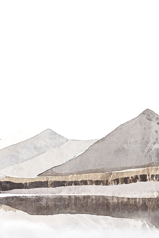 Serene Mountain Reflection art print by Melloi Art Prints for $57.95 CAD