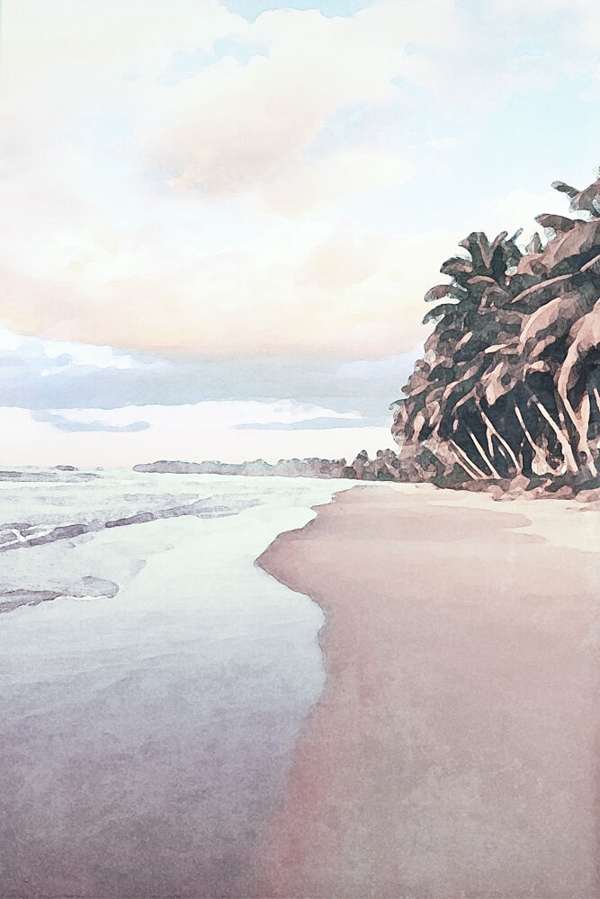 Tropical Beach Serenity art print by Melloi Art Prints for $57.95 CAD