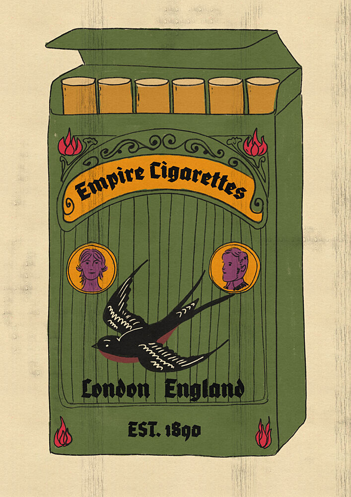Vintage London Cigarettes art print by Nicholas for $57.95 CAD