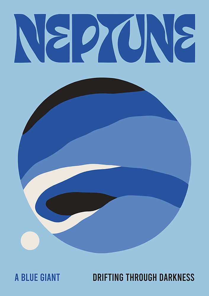Neptune Blue Giant art print by Patryk Krygowski for $57.95 CAD