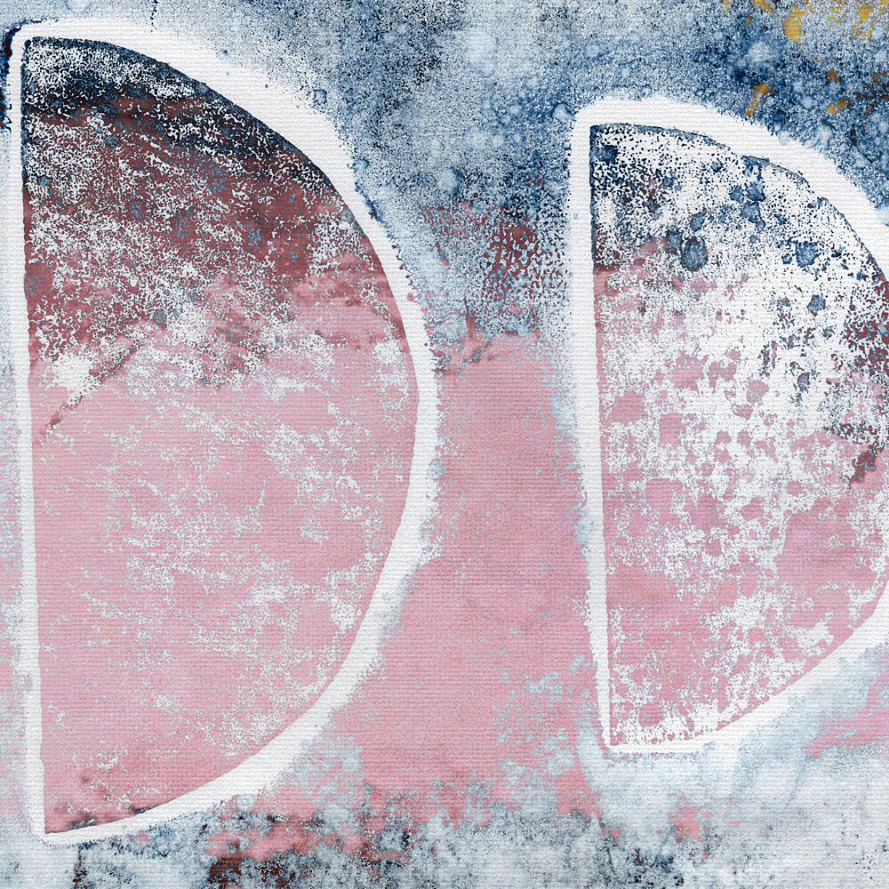 Soft Pink Blue Abstract art print by Dina Dankers for $57.95 CAD
