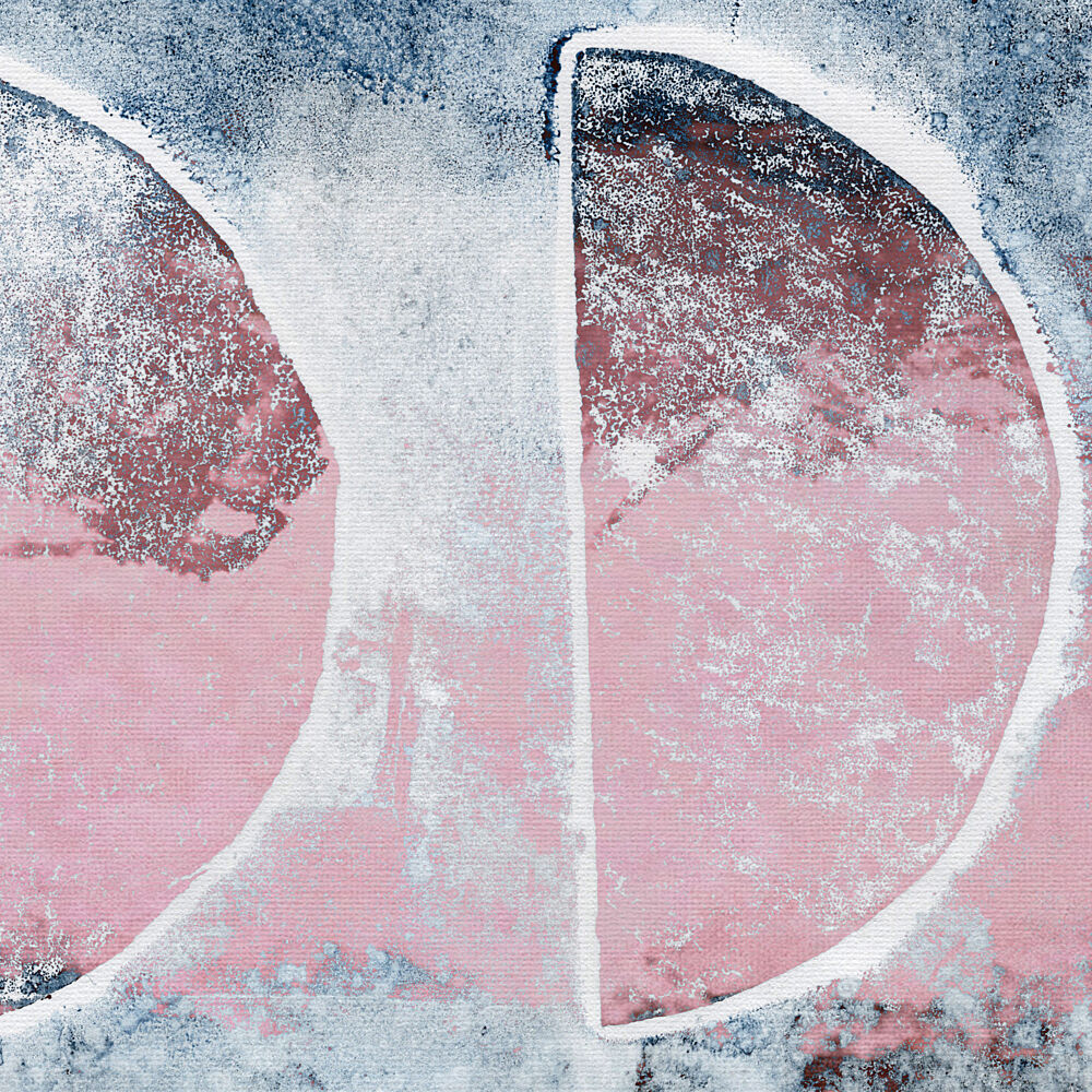 Muted Pink Blue Arcs art print by Dina Dankers for $57.95 CAD