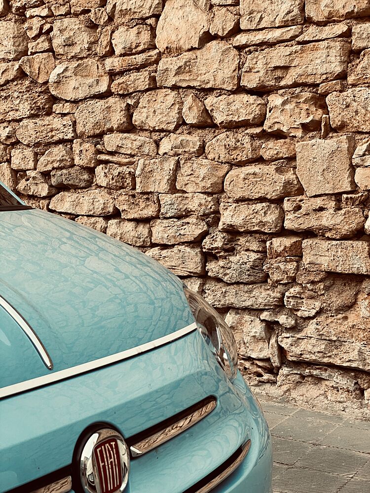 Classic Blue Car Wall art print by Monika Juhasz for $57.95 CAD