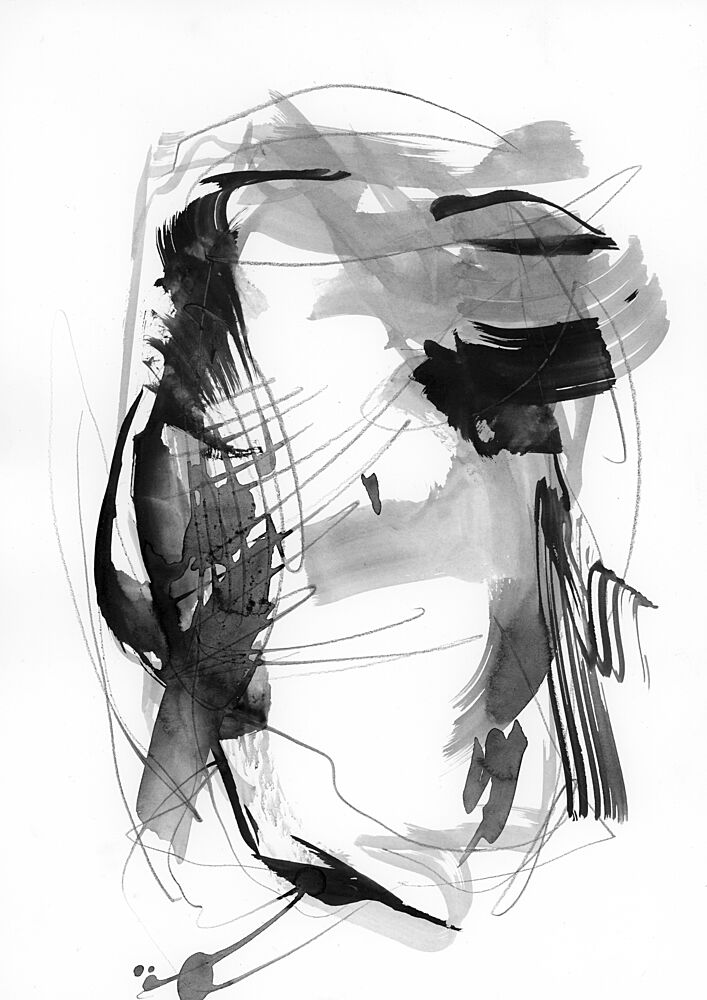 Abstract Ink Expression art print by Ghazal Riyazi for $57.95 CAD