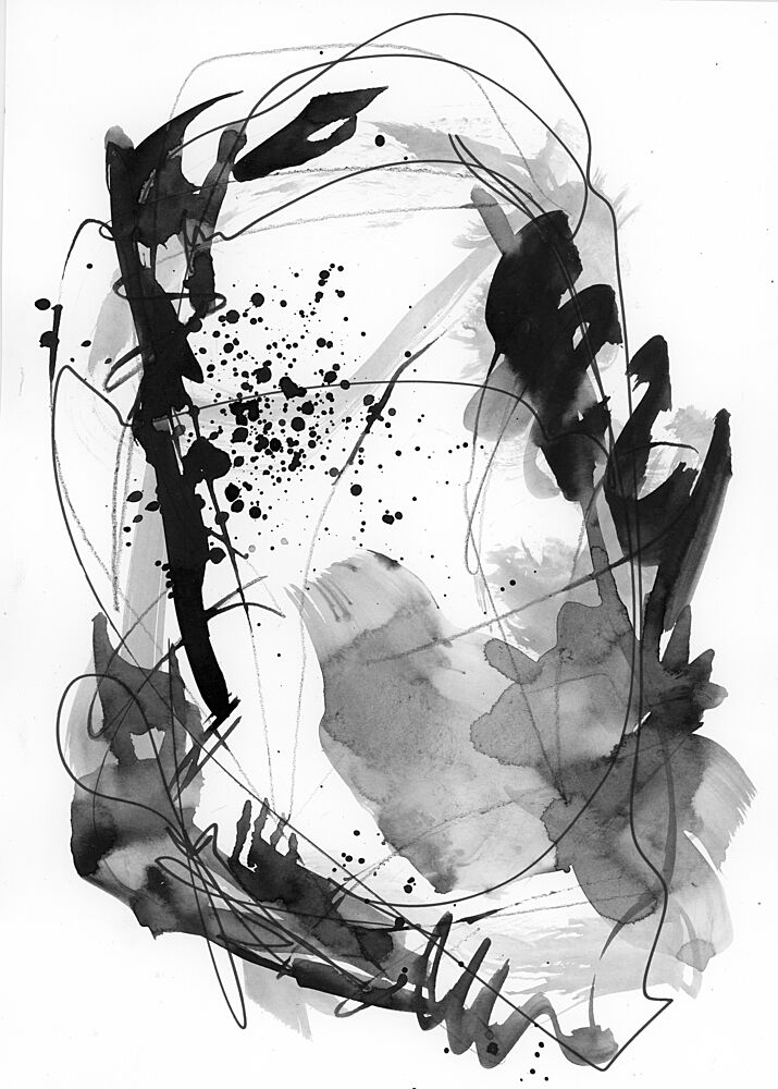 Dynamic Ink Splash art print by Ghazal Riyazi for $57.95 CAD