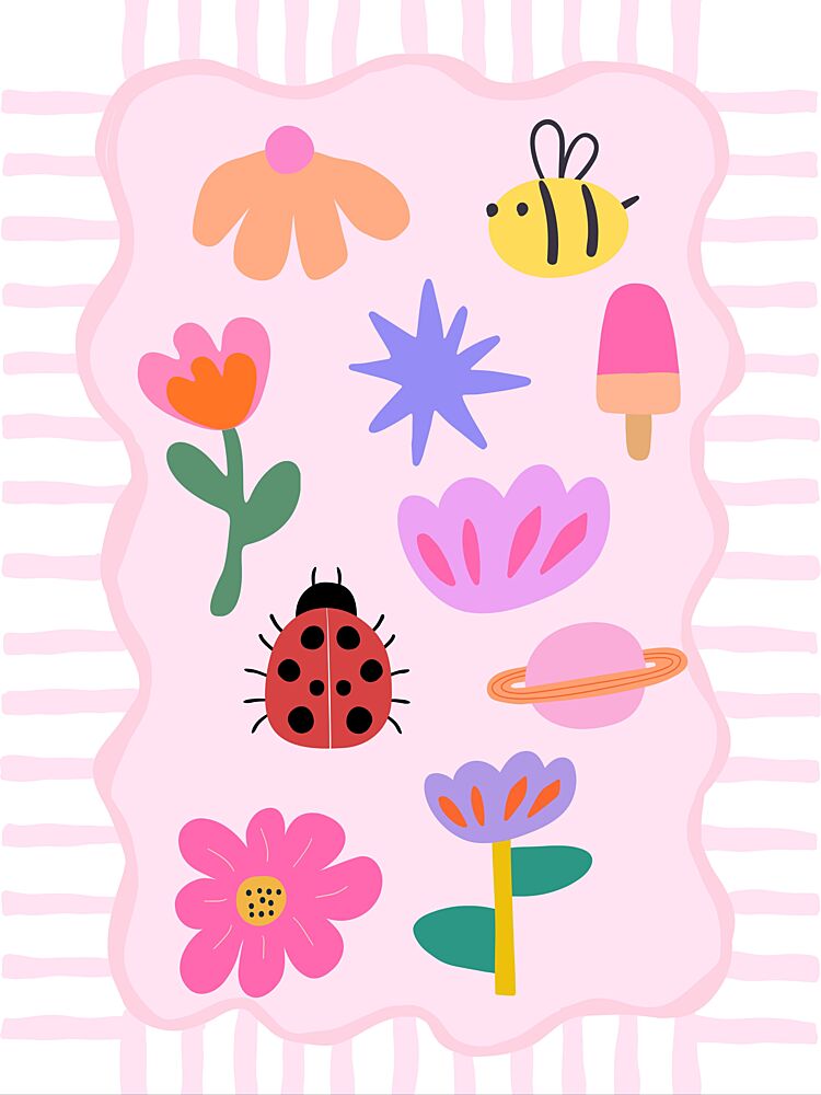 Colorful Whimsical Garden art print by Thea.candles@outlook.com for $57.95 CAD