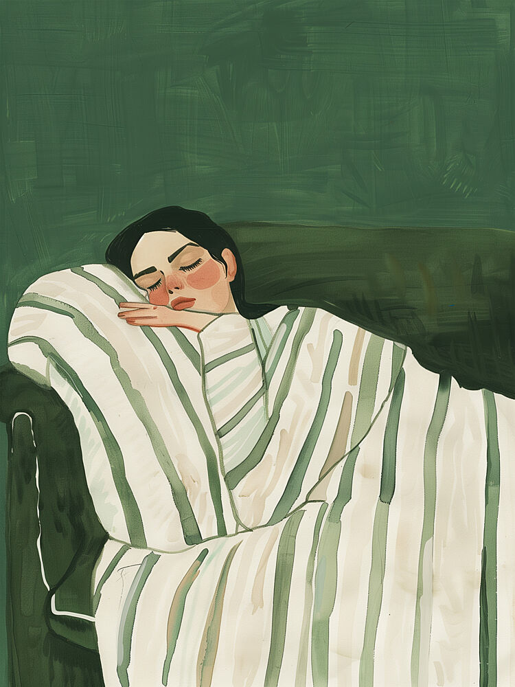 Peaceful Nap on Sofa art print by Thea.candles@outlook.com for $57.95 CAD