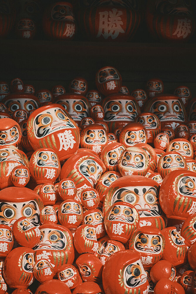 Japanese Lucky Daruma art print by Luca Stefanelli for $57.95 CAD