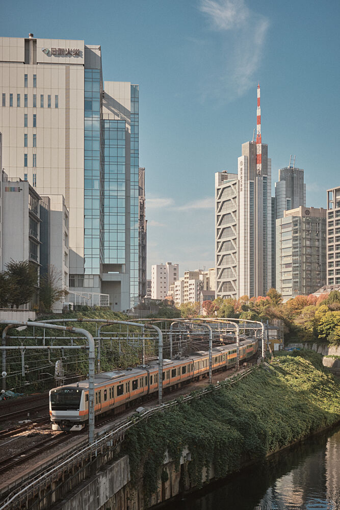 Tokyo City Train art print by Luca Stefanelli for $57.95 CAD