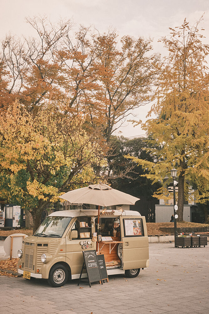 Autumn Coffee van art print by Luca Stefanelli for $57.95 CAD