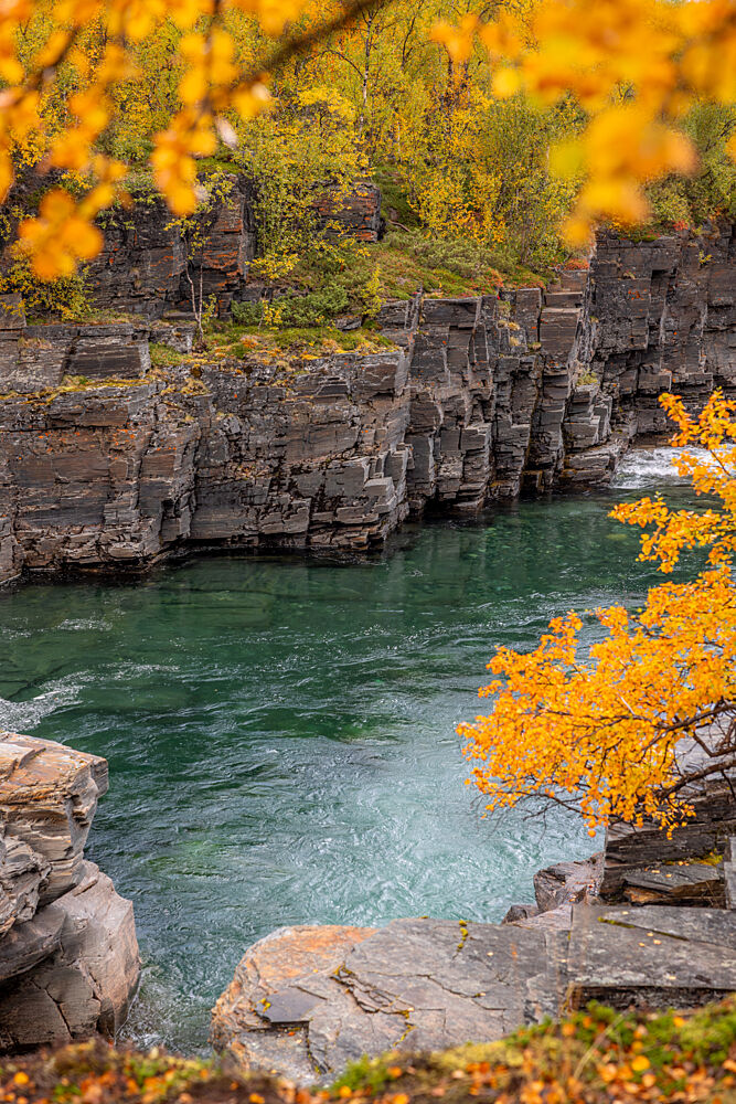 Vibrant Autumn River Gorge art print by Julien Propper for $57.95 CAD