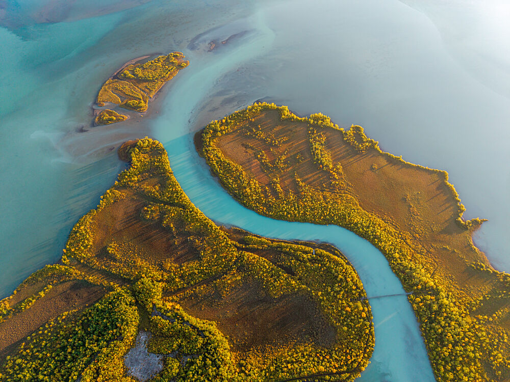 Winding River Delta art print by Julien Propper for $57.95 CAD