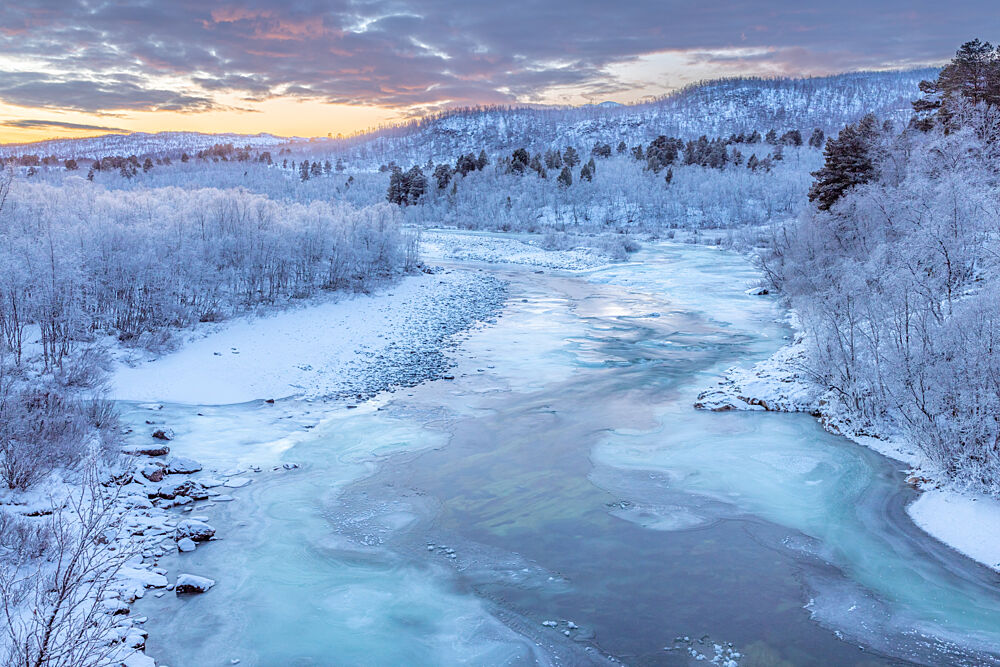 Winter River Serenity art print by Julien Propper for $57.95 CAD