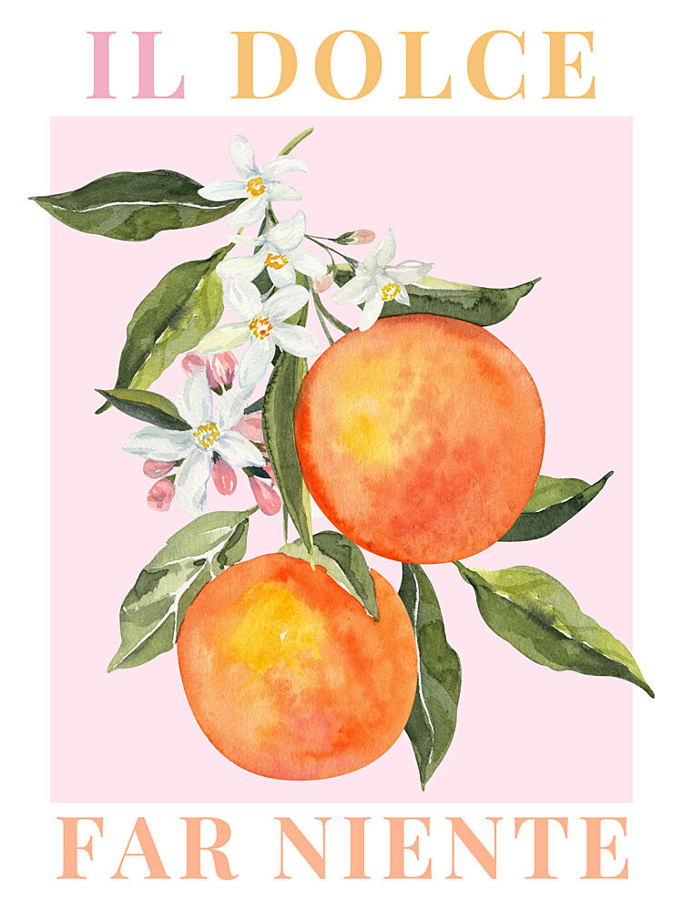 Il Dolce Far Niente Oranges art print by Stephanie Jeuffroy for $57.95 CAD