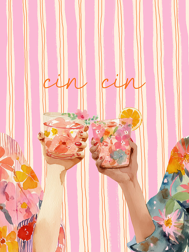 Summer Toast Cheers art print by Stephanie Jeuffroy for $57.95 CAD