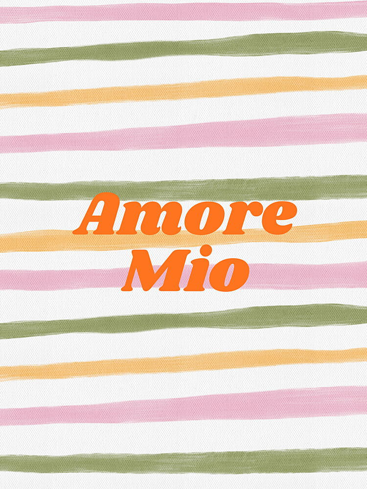 Amore Mio Striped Message art print by Stephanie Jeuffroy for $57.95 CAD