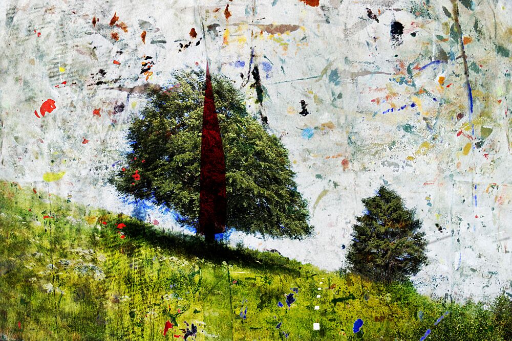 Abstract Hillside Tree art print by Brut Carniollus for $57.95 CAD