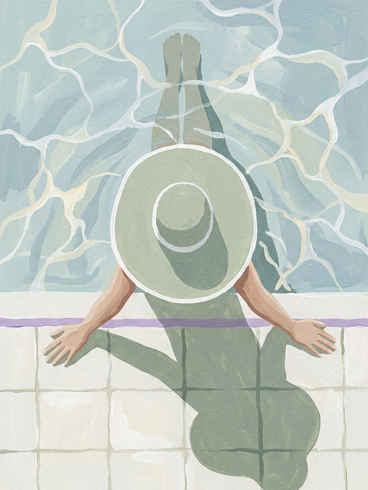 Summer Pool Day art print by Andreas Magnusson for $57.95 CAD