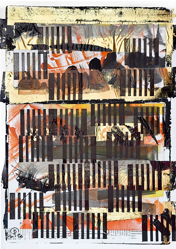 Abstract Striped Layers art print by Oleg Pospelov for $57.95 CAD