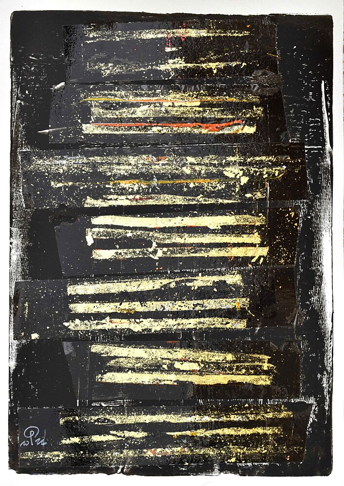 Gilded Black Horizon art print by Oleg Pospelov for $57.95 CAD