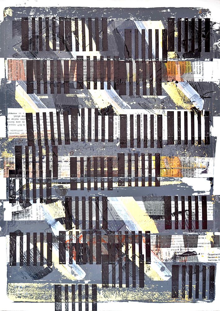Urban Barcode Abstract art print by Oleg Pospelov for $57.95 CAD