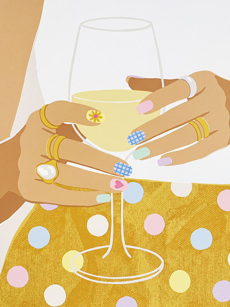 Colorful Nails and Wine art print by Andreas Magnusson for $57.95 CAD