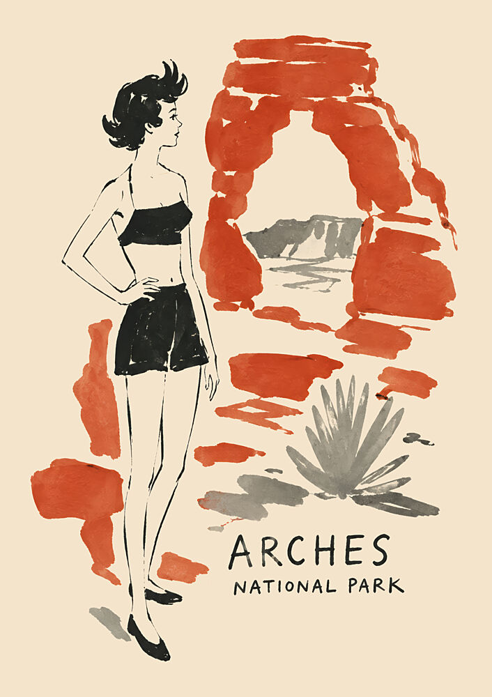 Vintage Arches Travel art print by Patryk Krygowski for $57.95 CAD