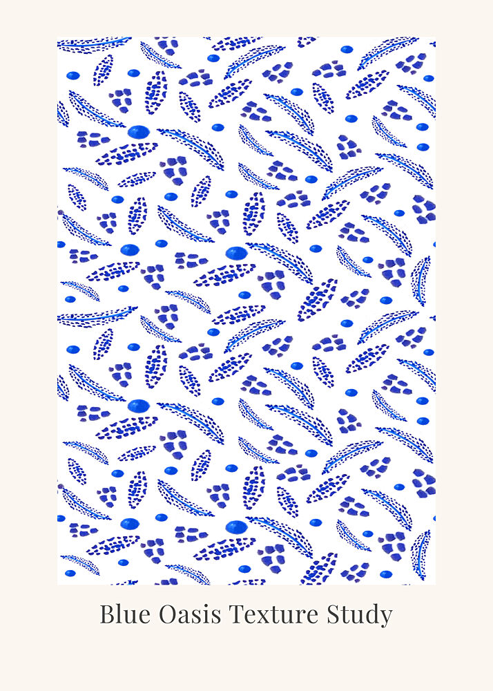 Blue Oasis Texture Study art print by Elizabeth C for $57.95 CAD
