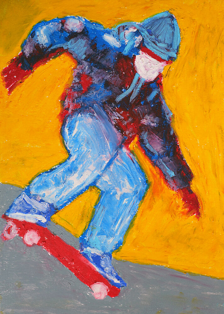Dynamic Skater Action art print by Justyna Jaszke for $57.95 CAD
