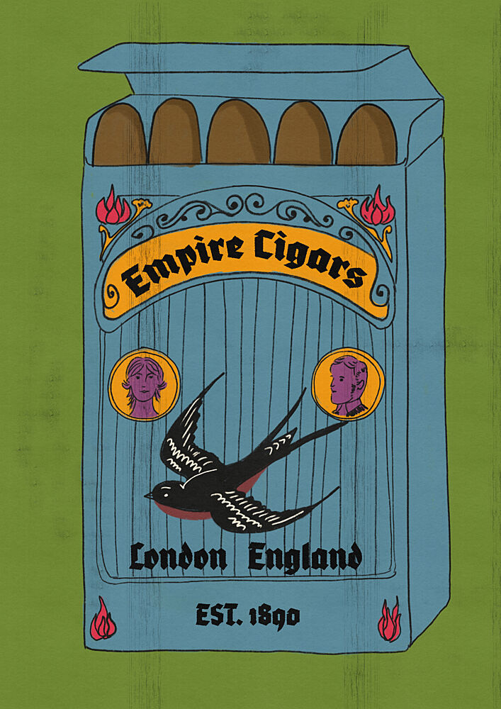 Vintage London Cigar Box art print by Nicholas for $57.95 CAD